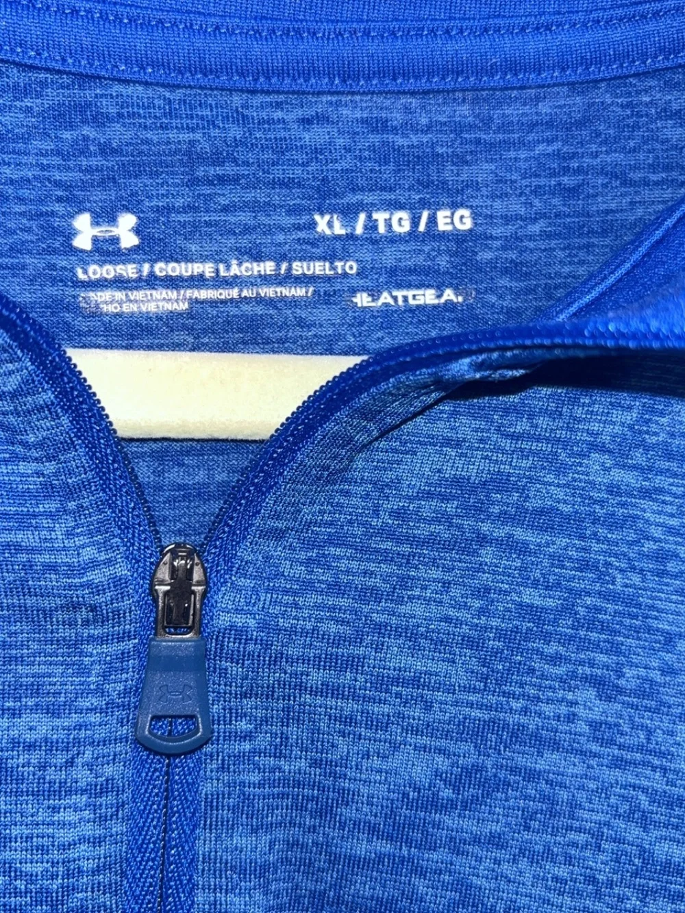 Under Armour Royal Blue Heather Quarter-Zip Pullover